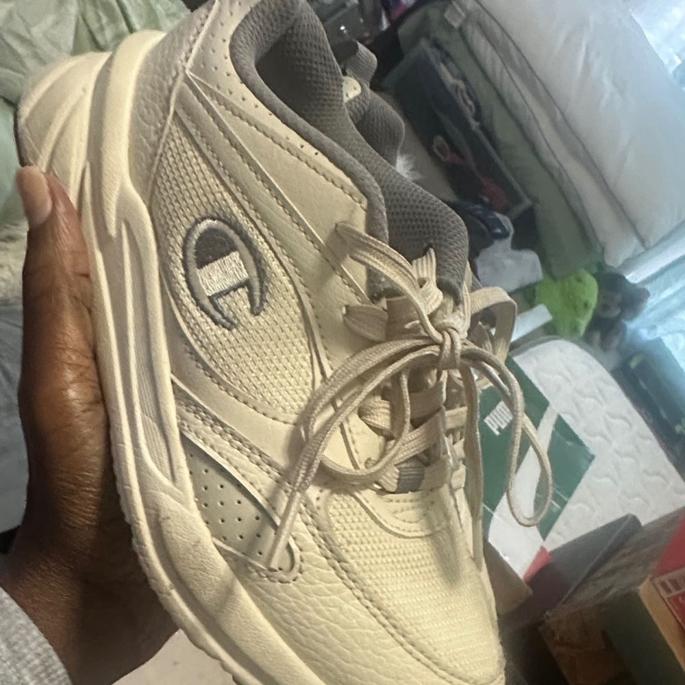 Champion Beige and Gray Athletic Shoes